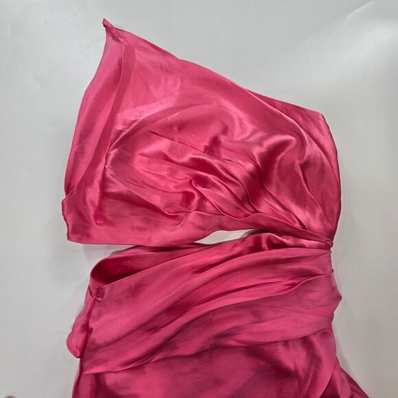 The Sei One Shoulder Cut Out Gown in Flamingo Size 10 - Picture 6 of 15